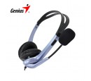AUDIFONO C/MICROF. GENIUS HS-04S MULTIPLATAFORMA 3.5MM C/N NOISE CANCELING MIC BLUE/BLACK (PN 31710156101)